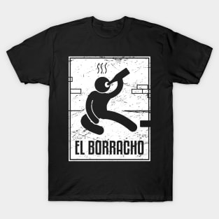 El Borracho | Loteria Mexican Tarot Card T-Shirt